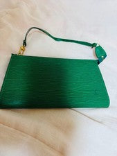 Louis Vuitton Epi Pochette Accessoires Borneo Green #QY5D59