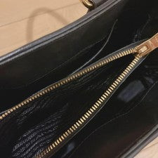 PRADA handbag, black, gathered nylon #QY4BPP