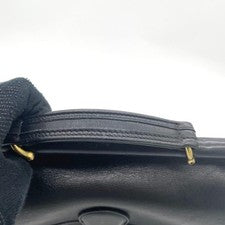 Old Coach Willis 2-way bag, turn-lock closure, leather, black. #QY6NRU