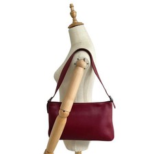 COACH Old Coach Shoulder Bag, Leather, Red, Made in USA y2k #QYGAS1