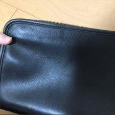 Old Coach Shoulder Bag, Black #QY4B16
