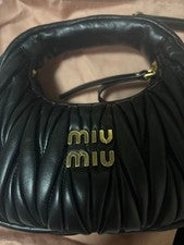 Miu Miu Wonder Matelasse leather hobo mini bag