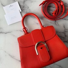 DELVAUX Brillant Mini Red Champagne Gold #QY983Z