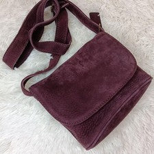 COACH Suede Shoulder Bag, Purple #QY5SPL