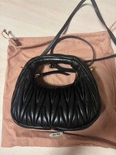 Miu Miu Wonder Matelasse leather hobo mini bag