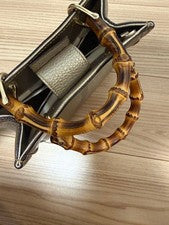Gucci Bamboo Handbag, Metallic Silver #QYGY0O