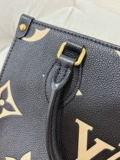 LOUIS VUITTON OnTheGo PM Monogram Empreinte Bicolor Black #QY5SIZ