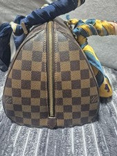 LOUIS VUITTON Damier Bella MM Handbag Brown #QY55YY
