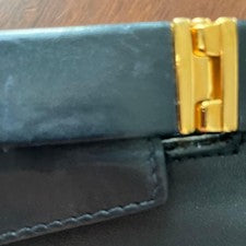 Prada black leather clutch; the leather inside was old and has been repl #QYDIDD