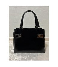 Salvatore Ferragamo handbag, black, made in Italy. #QYCGGU