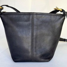 Leather repair finish OLD COACH 4130 shoulder bag, black #QYKDSQ