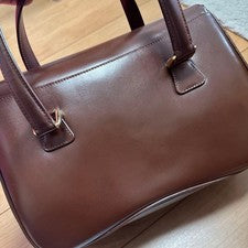 Gucci brown leather handbag with case #QY9WL3