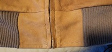 Louis Vuitton Buffalo Leather Parka Brown Size 48 Pre-Owned