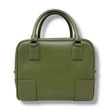 Loewe Amazona 19 Square Handbag, Avocado Green Leather, Women's #QY9OMV