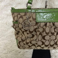 COACH Signature Canvas Hand & Shoulder Bag #QY4AW3