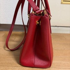 PRADA Saffiano Galleria 2-Way Bag, Red #QY6GAK