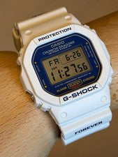 G-SHOCK Collaboration with Chunichi Dragons DW-5600 Watch Speed ​​White #QYF8B0