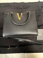 VERSACE Logo Handbag, Black #QYEDNJ