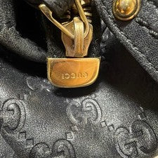 Gucci Shoulder Bag, Shima Black Handbag, Leather, Shima Line #QYF8VD