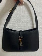 YVES SAINT LAURENT Black Leather Handbag #QY43M9
