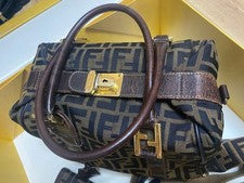 FENDI Zucca pattern handbag 2-way wallet set #QYG48O