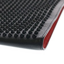 CHRISTIAN LOUBOUTIN Sky Pouch Studded Calf Leather Shoulder Bag, Black #QYJXMH