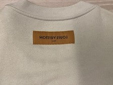 Louis Vuitton 23AW Embroidered Logo Sweatshirt Light Grey Pre-Owned