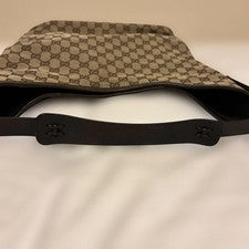 GUCCI handbag, beige and brown. Leather Women #QY1JD8