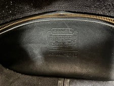 Old Coach Shoulder Bag 9790 Black Turnlock #QY8DLN