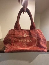 PRADA Red Canvas Handbag #QYKDO3