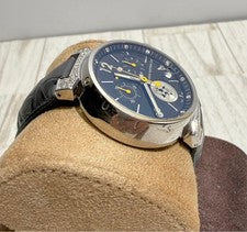 LOUIS VUITTON 12P Diamond Tambour Lovely Cup Lug Diamond Black #QY4IQ2
