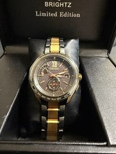 Seiko Brightz Men's Watch, Solar Powered, Black Dial, Titanium #QYHSVZ