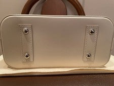 Louis Vuitton Alma BB Epi White #QY38X0