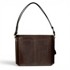Yves Saint Laurent YSL Lizard Handbag with Gold Hardware, JRA Certified #QY1RUM