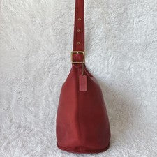 OLD COACH Duffel Sac Bag red XL Shoulder #QY4AM2