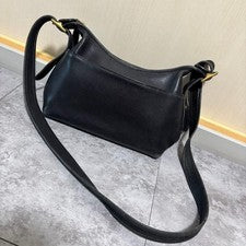 Old COACH Leather Shoulder Bag, Black #QYEDLL