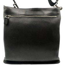 OLD COACH Shoulder Bag, Glovetanned Leather, Black #QY85P4