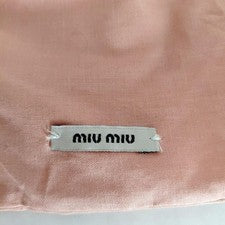 miu miu drawstring purse pink