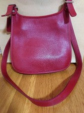 OLD COACH Shoulder Bag, Red, Genuine Leather #QY4B30