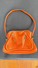 Chloe Paraty 2-Way Handbag, Orange #QYCFLL