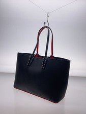 Christian Louboutin CABATA S Studded Tote Bag Leather BLK 1255045 B078 #QYDXJT