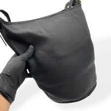 COACH Old Coach Shoulder Bag Duffle Made in USA Black #QYAIF8