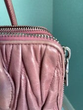 miumiu Matelasse Handbag Can also be Pre-Owned as a shoulder bag.