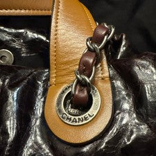 CHANEL quilted handbag, brown #QYAC74