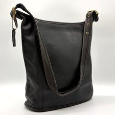COACH Old Coach 9060 One-Shoulder Bag, Leather, Black #QYGICL