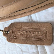 Old Coach USA Glovetanned Leather Square Shoulder Bag, Camel #QYL8KX