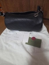 GUCCI Blondie Cylindrical Bag, Black #QY73IM