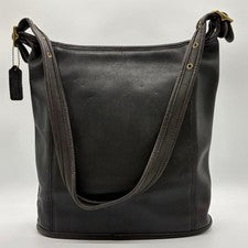 COACH Old Coach 9060 One-Shoulder Bag, Leather, Black #QYGICL