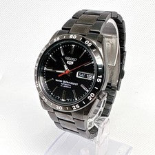 Old Seiko Winding Black Skeleton Back Watch Model #QYL0F9