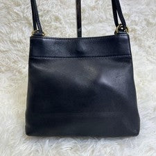 COACH Old Coach Shoulder Bag, Leather, Black #QY1APA
